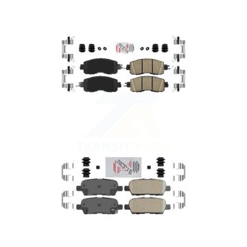 Front Rear Ceramic Disc Brake Pads Kit For Nissan Altima LEAF KNF-101520