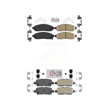 Front Rear Ceramic Disc Brake Pads Kit For Nissan LEAF KNF-101522