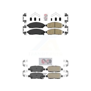 Front Rear Ceramic Disc Brake Pads Kit For Nissan LEAF KNF-101523