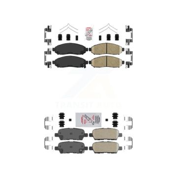 Front Rear Ceramic Disc Brake Pads Kit For Nissan LEAF KNF-101524