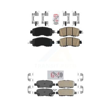 Front Rear Ceramic Disc Brake Pads Kit For Nissan Altima LEAF KNF-101525