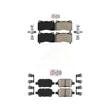 Front Semi-Metallic Rear Ceramic Disc Brake Pads Kit For Buick Regal Sportback TourX KNF-101539