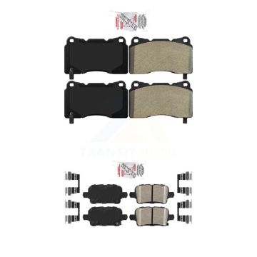 Front Semi-Metallic Rear Ceramic Disc Brake Pads Kit For Buick Regal Sportback TourX KNF-101540