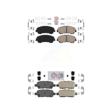 Front Rear Ceramic Disc Brake Pads Kit For Nissan Rogue Sport Qashqai KNF-101556