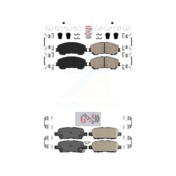 Front Rear Ceramic Disc Brake Pads Kit For Nissan Rogue Sport Qashqai KNF-101557