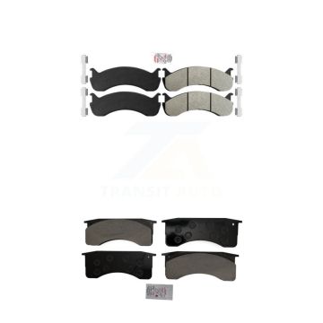 Front Rear Semi-Metallic Disc Brake Pads Kit For Blue Bird International IC Corporation KNF-101573