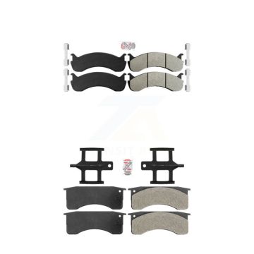 Front Rear Semi-Metallic Disc Brake Pads Kit For Blue Bird International IC Corporation KNF-101574