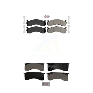 Front Rear Semi-Metallic Disc Brake Pads Kit For Blue Bird International IC Corporation KNF-101575