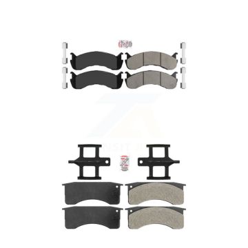 Front Rear Semi-Metallic Disc Brake Pads Kit For Blue Bird International IC Corporation KNF-101576