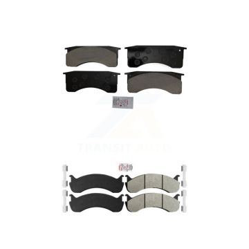 Front Rear Semi-Metallic Disc Brake Pads Kit For Blue Bird International IC Corporation KNF-101577