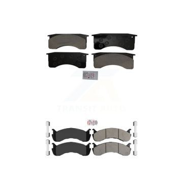 Front Rear Semi-Metallic Disc Brake Pads Kit For Blue Bird International IC Corporation KNF-101578