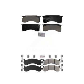 Front Rear Semi-Metallic Disc Brake Pads Kit For Blue Bird International IC Corporation KNF-101579