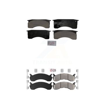 Front Rear Semi-Metallic Disc Brake Pads Kit For Blue Bird International IC Corporation KNF-101580