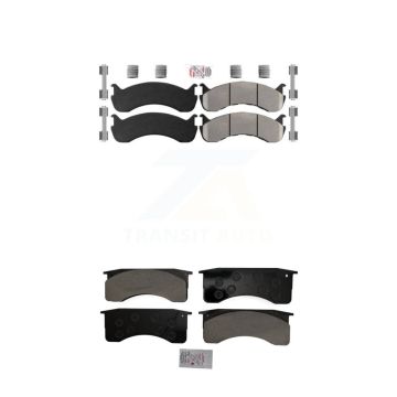 Front Rear Semi-Metallic Disc Brake Pads Kit For Blue Bird International IC Corporation KNF-101581