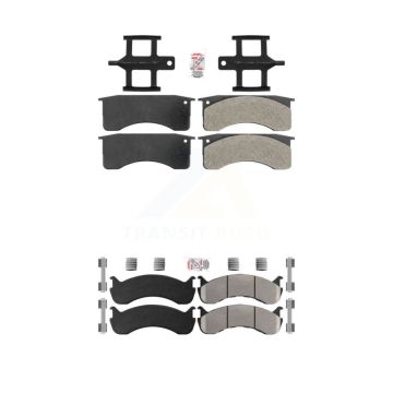 Front Rear Semi-Metallic Disc Brake Pads Kit For Blue Bird International IC Corporation KNF-101587
