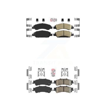 Front Rear Ceramic Disc Brake Pads Kit For Chevrolet GMC Silverado 1500 Sierra Classic KNF-101609