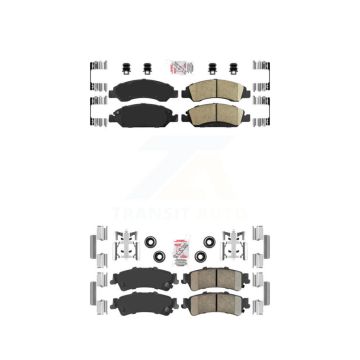 Front Rear Ceramic Disc Brake Pads Kit For Chevrolet GMC Silverado 1500 Sierra Classic KNF-101610