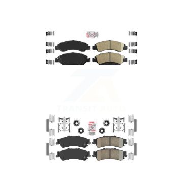 Front Rear Ceramic Disc Brake Pads Kit For Chevrolet GMC Silverado 1500 Sierra Classic KNF-101612