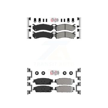 Front Rear Semi-Metallic Disc Brake Pads Kit For Chevrolet Silverado 1500 KNF-101620