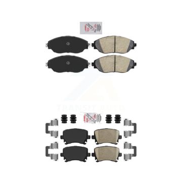 Front Rear Ceramic Disc Brake Pads Kit For Volkswagen GTI CC KNF-101656