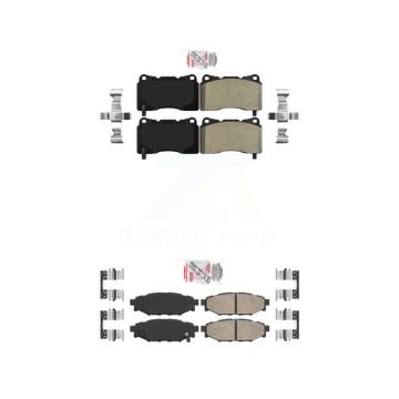 Front Semi-Metallic Rear Ceramic Disc Brake Pads Kit For Subaru WRX KNF-101667