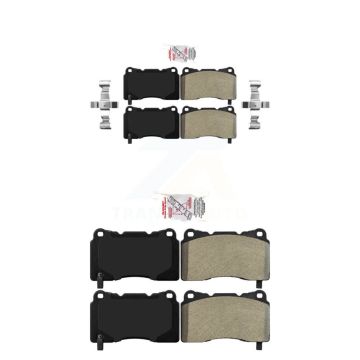 Front Rear Semi-Metallic Disc Brake Pads Kit For 2005-2006 Ford GT KNF-101669