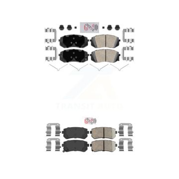 Front Rear Ceramic Disc Brake Pads Kit For 15-16 Hyundai Sonata With Manual Parking KNF-101676