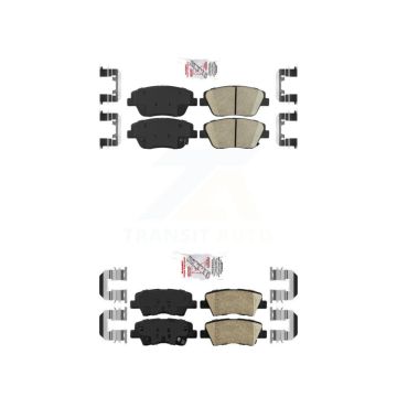 Front Rear Ceramic Disc Brake Pads Kit For 2016 Kia Optima With Manual Parking KNF-101677