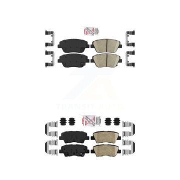 Front Rear Ceramic Disc Brake Pads Kit For 2016 Kia Optima With Manual Parking KNF-101678