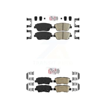 Front Rear Ceramic Disc Brake Pads Kit For 2016 Kia Optima With Manual Parking KNF-101679