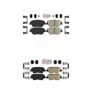 Front Rear Ceramic Disc Brake Pads Kit For 2016 Kia Optima With Manual Parking KNF-101680