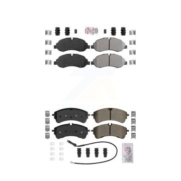 Front Rear Semi-Metallic Disc Brake Pads Kit For Ford Transit-250 Transit-150 Transit-350 KNF-101685