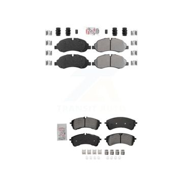 Front Rear Semi-Metallic Disc Brake Pads Kit For Ford Transit-250 Transit-150 Transit-350 KNF-101686
