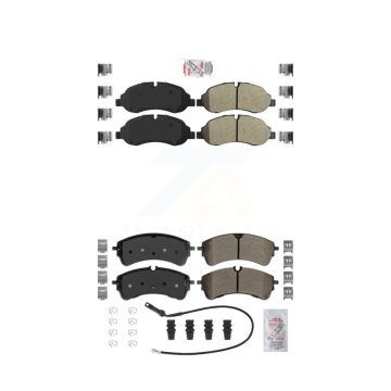 Front Rear Semi-Metallic Disc Brake Pads Kit For Ford Transit-250 Transit-150 Transit-350 KNF-101687