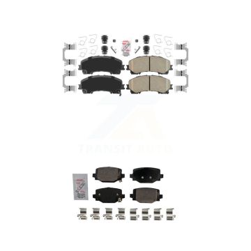 Front Rear Ceramic Disc Brake Pads Kit For INFINITI QX50 QX55 KNF-101694