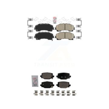 Front Rear Ceramic Disc Brake Pads Kit For INFINITI QX50 QX55 KNF-101695