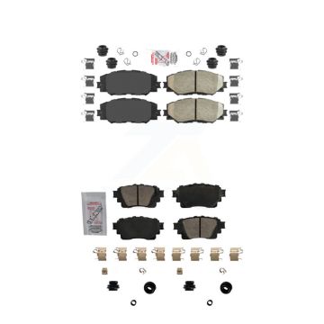 Front Rear Ceramic Disc Brake Pads Kit For 19 Toyota Corolla With Electric Parking KNF-101707