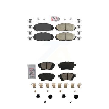 Front Rear Ceramic Disc Brake Pads Kit For 19 Toyota Corolla With Electric Parking KNF-101709