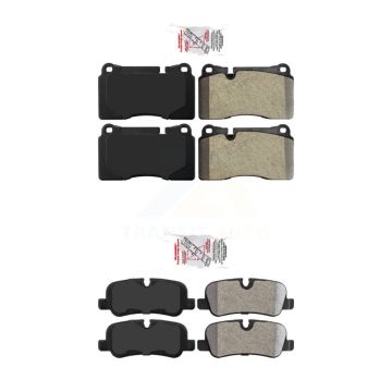 Front Rear Semi-Metallic Disc Brake Pads Kit For 2006-2009 Land Rover Range Supercharged KNF-101713