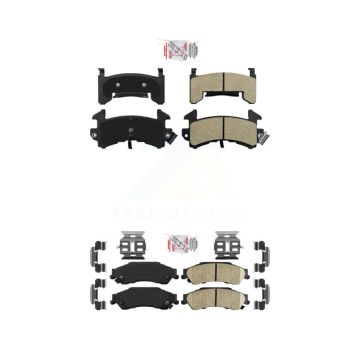 Front Semi-Metallic Rear Ceramic Disc Brake Pads Kit For Chevrolet S10 GMC Sonoma Blazer KNF-101718