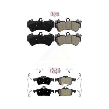 Front Rear Semi-Metallic Disc Brake Pads Kit For 2017 Mercedes-Benz G550 4x4 KNF-101721