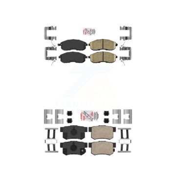 Front Rear Ceramic Disc Brake Pads Kit For Suzuki SX4 Crossover KNF-101723