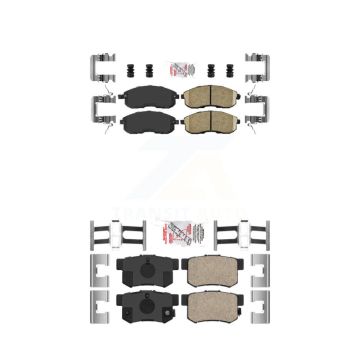 Front Rear Ceramic Disc Brake Pads Kit For Suzuki SX4 Crossover KNF-101725