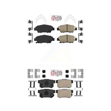 Front Rear Ceramic Disc Brake Pads Kit For 2011-2015 Honda CR-Z KNF-101726