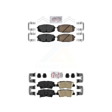Front Rear Ceramic Disc Brake Pads Kit For 2014-2016 Kia Soul KNF-101729