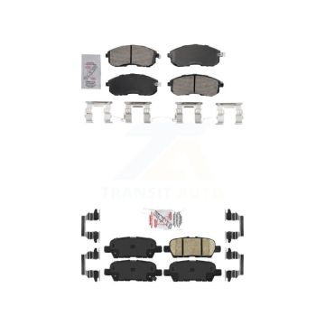 Front Rear Ceramic Disc Brake Pads Kit For 2013-2019 Nissan Sentra KNF-101732