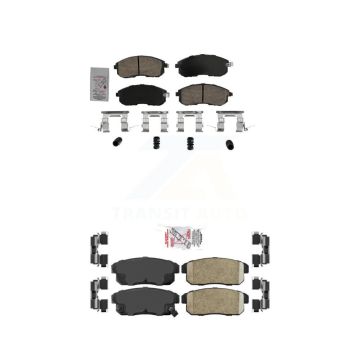 Front Rear Ceramic Disc Brake Pads Kit For 2002-2004 INFINITI I35 KNF-101734
