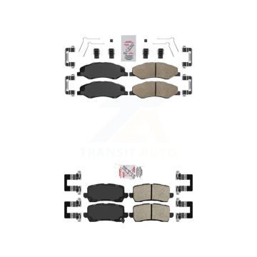 Front Rear Ceramic Disc Brake Pads Kit For 2021-2023 Honda Odyssey KNF-101736