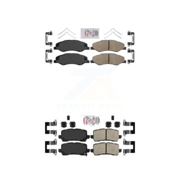 Front Rear Ceramic Disc Brake Pads Kit For 2021-2023 Honda Odyssey KNF-101739