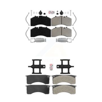 Front Rear Semi-Metallic Disc Brake Pads Kit For Blue Bird Vision School Bus All American KNF-101744